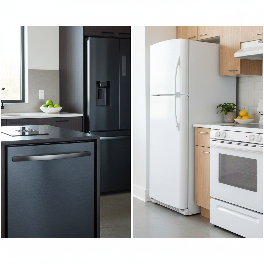 Best Design: Black Stainless vs. White Finish for Your Home Appliances